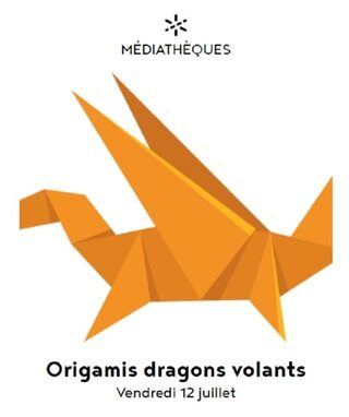 Médiathèque d'Assier : Origamis dragons volants