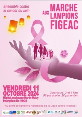 Marche Rose aux Lampions à Figeac