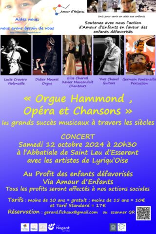 Concert | Orgue Hammond, Opéra et chansons