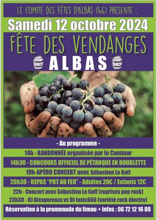 Fête des vendanges à Albas