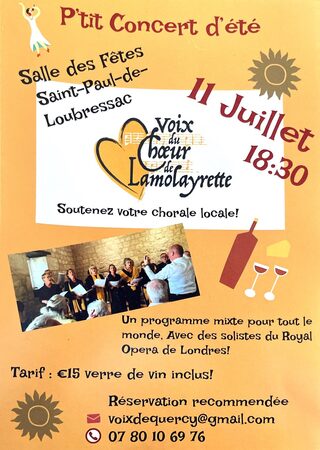 Concert à Saint-Paul-de-Loubressac: Voix du Cœur de Lamolayrette