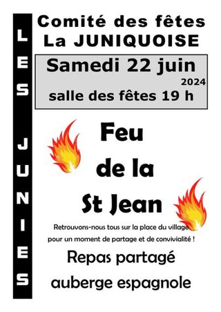 Feu de la Saint-Jean aux Junies
