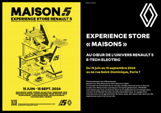 Ouverture de MAISON5, l'experience store Renault du 15.06 au 15.09