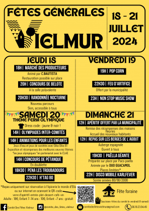 Fêtes générales Vielmur/agout 2024