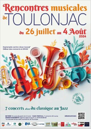 Les Rencontres Musicales de Toulonjac de l'été 2024
