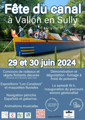Fête du Canal 2024 Vallon-en-Sully