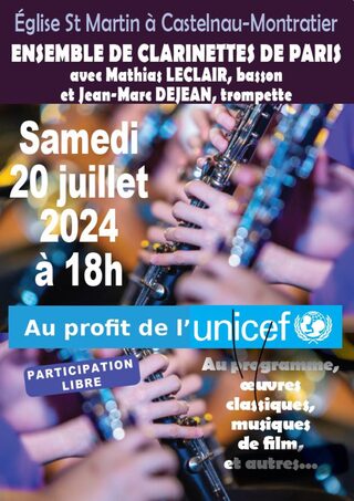 Concert - Ensemble de clarinettes de Paris