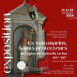 Exposition : ex-voto marins, saints protecteurs de l'église de Vatteville-la-Rue