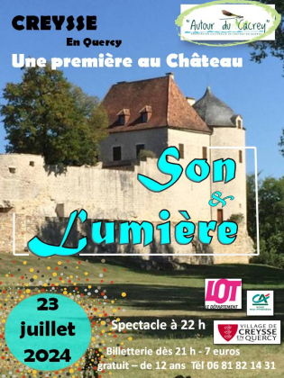 "Son et Lumière" à Creysse en Quercy