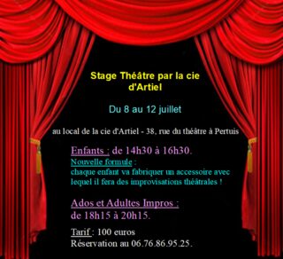 Stage Théâtre par la Cie d'Artiel