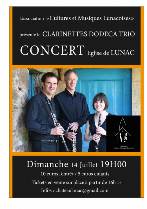 Concert Clarinettes  Dodeca Trio