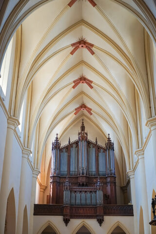 Visite guidée de l'orgue d'une abbatiale