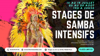 Stages de Samba été juillet août 2024