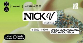 Club House — La Mona présente Nick V (all night long)