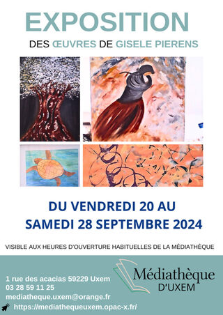 Exposition des œuvres de Gisèle Pierens