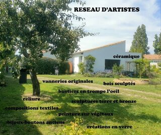 Exposition : « réseau d'artistes » au jardin de l'atelier de verre