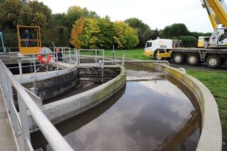 Visite de la station d'épuration à boues activées de Marennes