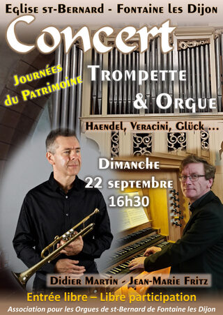 Concert de trompette et d'orgue à l'église Saint-Bernard