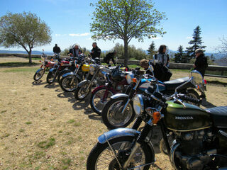 Exposition de motos de anciennes