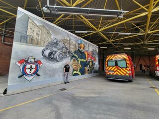 Visite de la caserne des pompiers