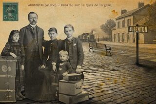 En carte postale : votre arrivée en famille (et en train) en gare d'Aubenton