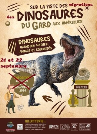 Visite guidée de l'exposition : « Sur les traces des migrations des dinosaures »