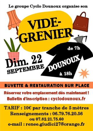 VIDE-GRENIER DU GROUPE CYCLO DOUNOUX