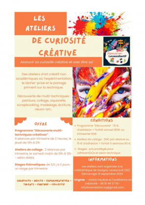 Les Ateliers de curiosité créative