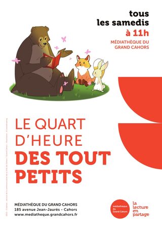 Le quart d'heure des tout-petits à la Médiathèque du Grand Cahors