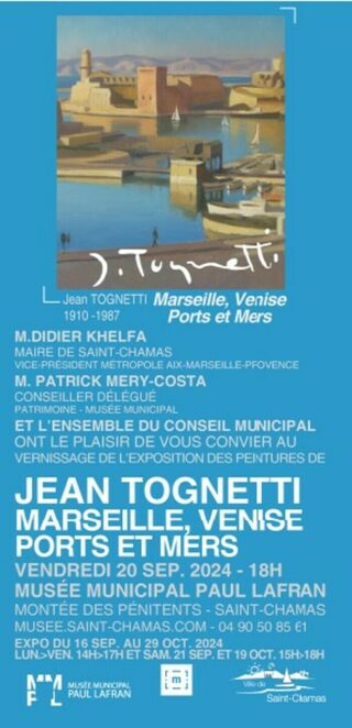 Vernissage de l'exposition des peintures de Jean TOGNETTI (1910-1987) : Marseill