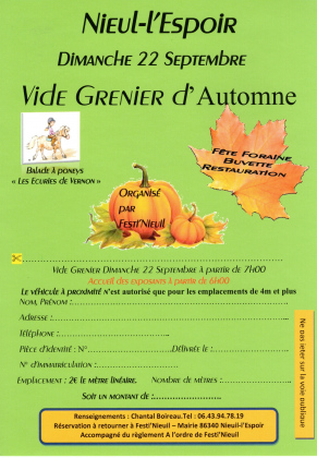 Grand Vide Grenier de l'automne