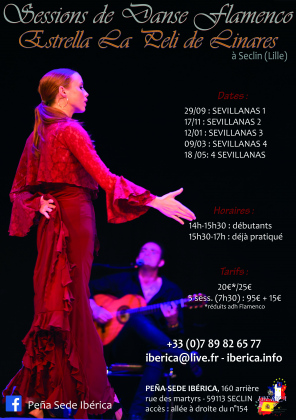 Stages de danse Flamenco Sevillanas Ibérica Hauts de France