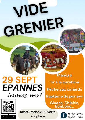 Vide grenier - epannes (suite intempéries déplacé à vallans)