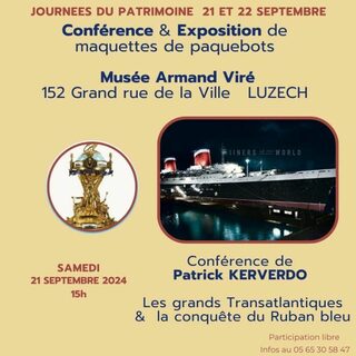 Conférence de Patrick Kerverdo : « Les grands Transatlantiques à la conquête du 