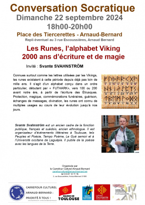 Conversation Socratique :  Les Runes, l’alphabet Viking 2000 ans d’éc