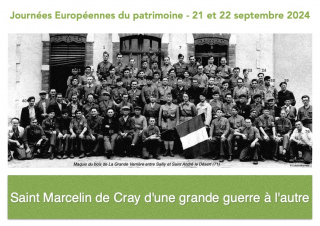 JEP 2024 - St Marcelin de Cray d'une grande guerre à l'autre