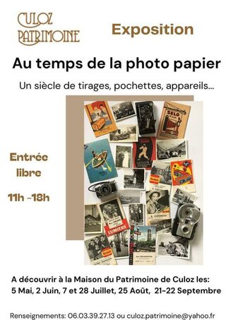 Exposition Au temps de la photo papier.