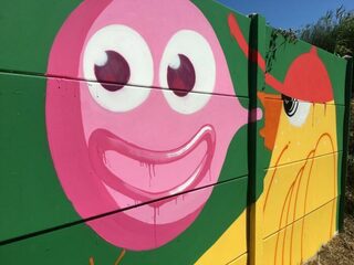 Animation avec les artistes Smole et Gum autour de la fresque 