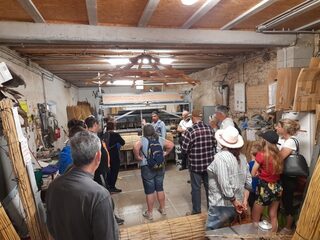 Visite de l'atelier et démonstration de fabrication du roseau de Camargue (Sagne