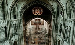 Exposition sur le chantier de la cathédrale Saint-Vincent