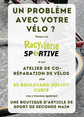 Atelier de co-réparation vélo à la Recyclerie Sportive