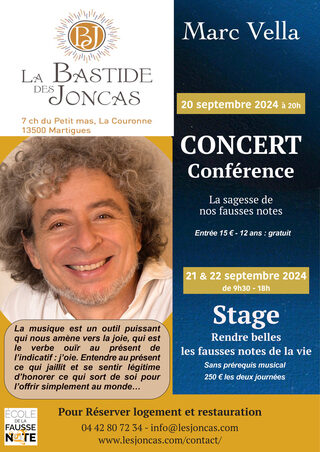 Concert - conférence : La sagesse de nos fausses notes