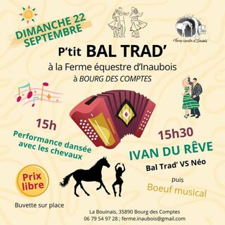 Performance dansée avec les chevaux sur musique trad'