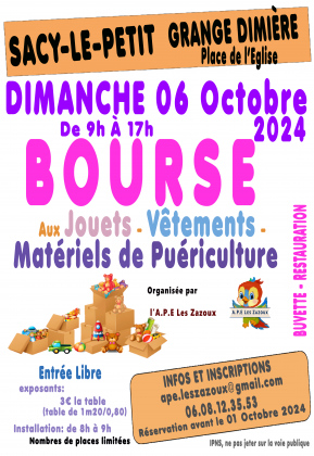 Bourse aux Jouets, Vêtements et Matériel de puériculture