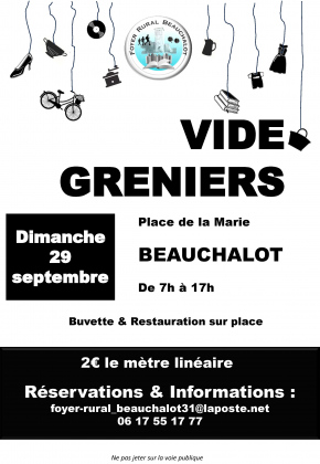 Vide-greniers du Foyer Rural de Beauchalot