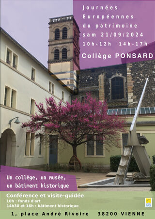 Visite du collège Ponsard : fonds d'art et bâtiment historique