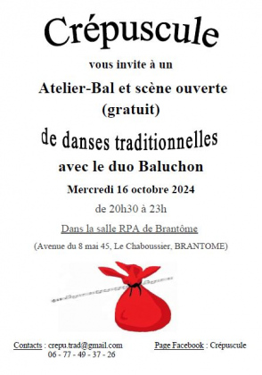 Atelier Bal Gratuit et scène ouverte