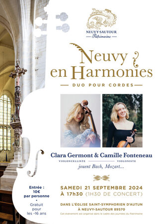 Concert « Neuvy en Harmonies - Duo pour cordes » à l'église Saint-Symphorien