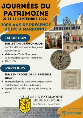 Visites guidées : « Parcours sur les traces de la présence juive à Narbonne »