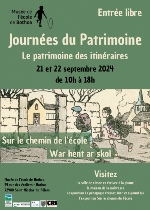 Journées du Patrimoine au Musée de l'école de Bothoa